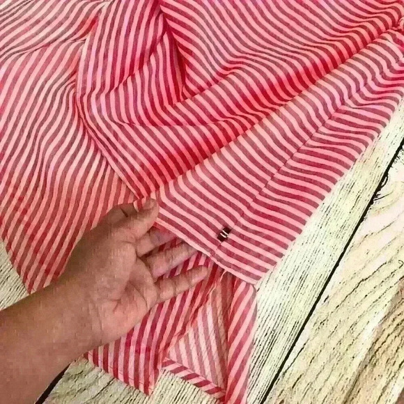 Girls Pre-Owned Sheer Náutica Dressy  Top Shirt Blouse 10-12 - Picture 9 of 9